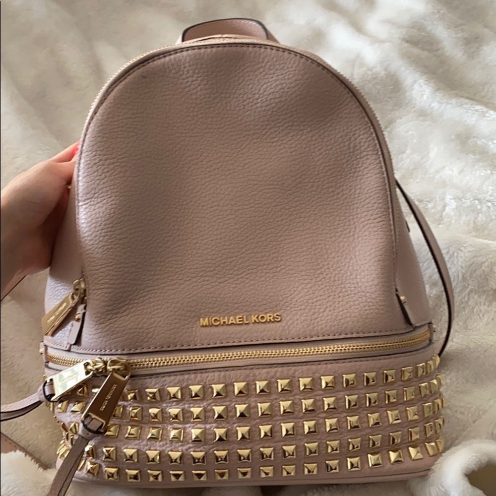 Michael kors Rhea large blush pink backpack